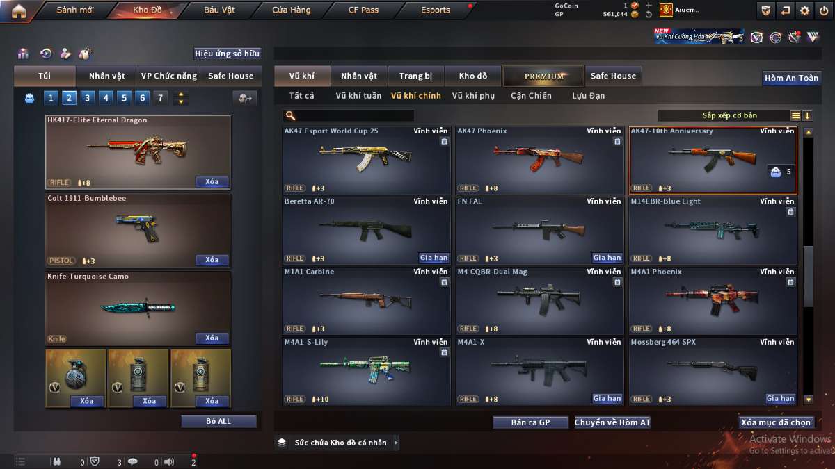 shop acc cf uy tin gia re